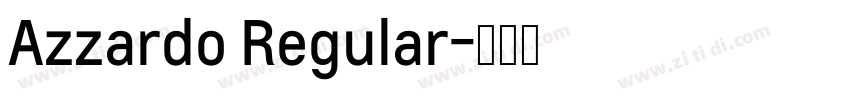 Azzardo Regular字体转换
